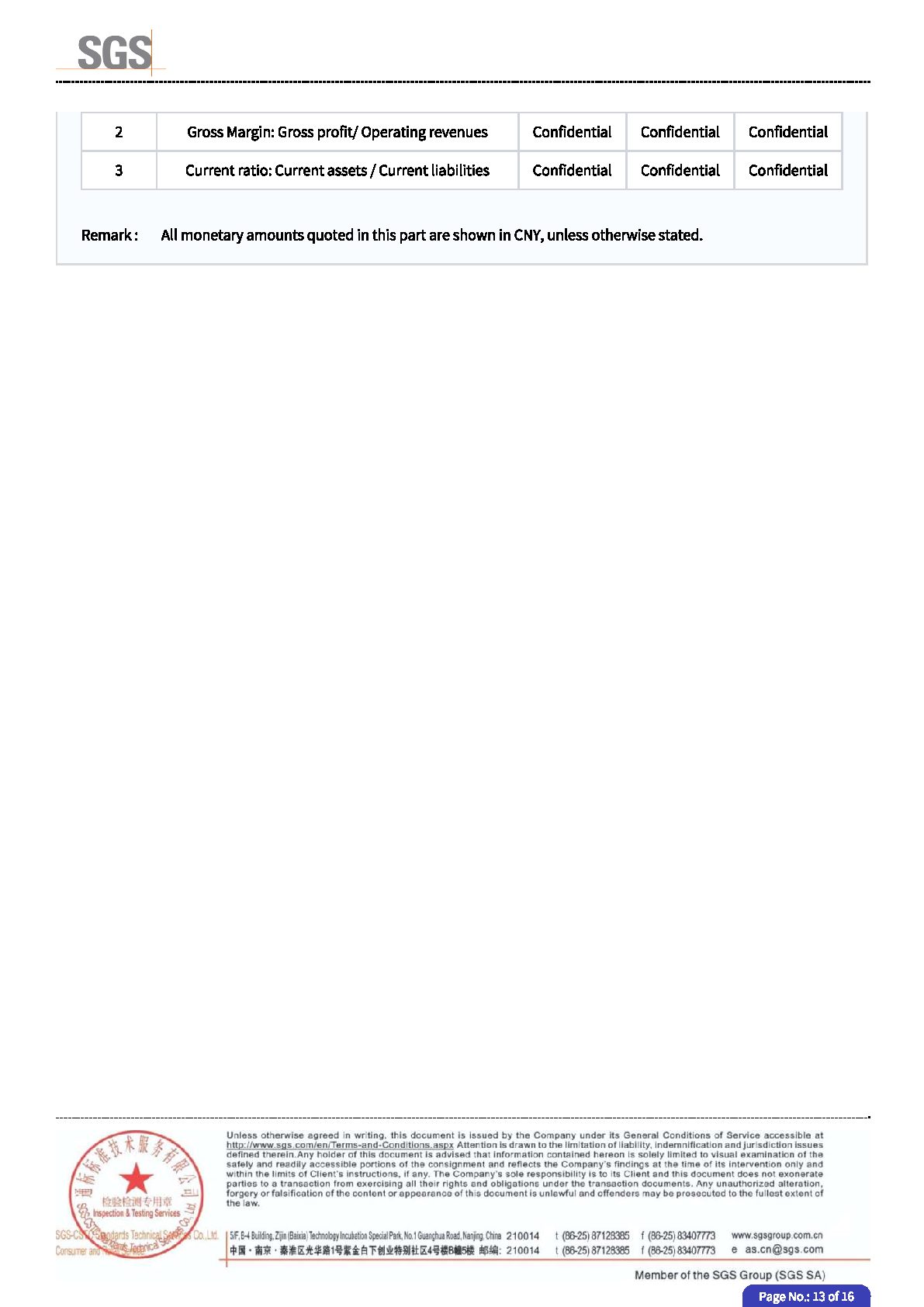 SGS Factory Audit 2025 test report page 13 - PDL Furniture
