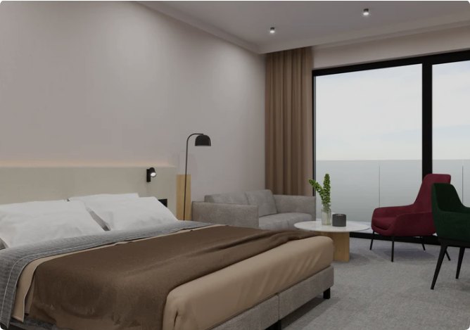 Modern Hotel Guest Room Set Full Room Set Overview 02