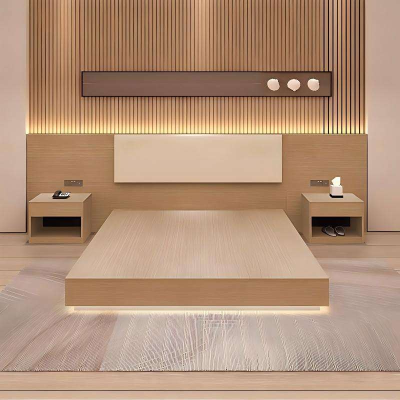 Apartment-Style Casegoods Set Bed without Soft Furnishing