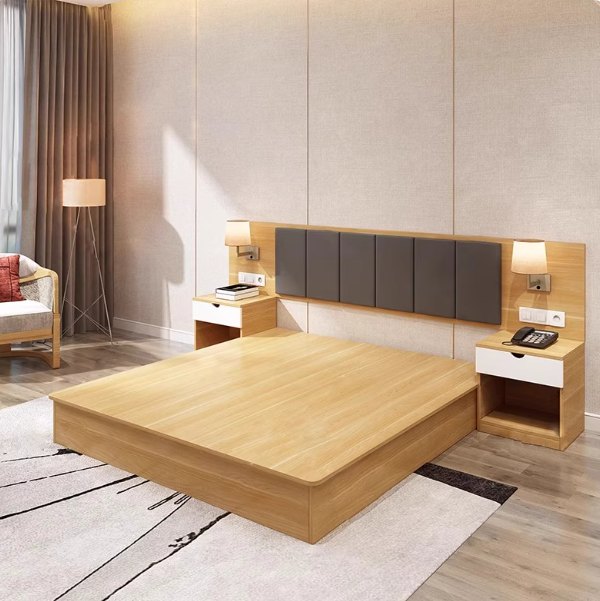 Guest Room Millwork and Storage Set Bed Set Reference 03
