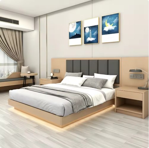 Guest Room Millwork and Storage Set Bed Set Reference 07