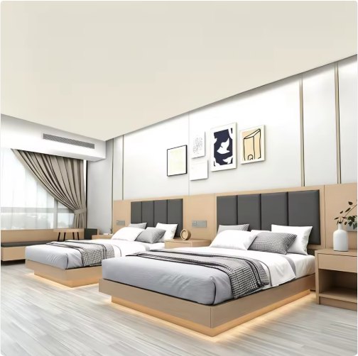 Guest Room Millwork and Storage Set Bed Set Reference 08