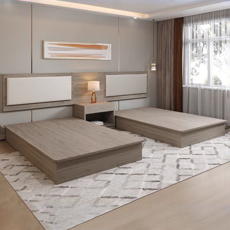 Guest Room Millwork and Storage Set Bed Reference 01
