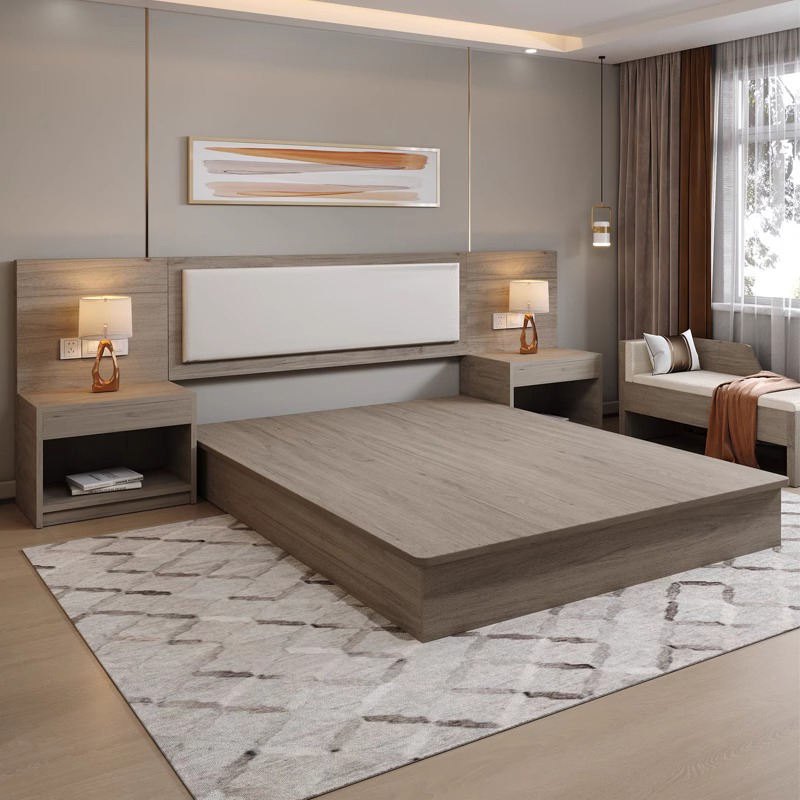 Guest Room Millwork and Storage Set Bed Reference 04